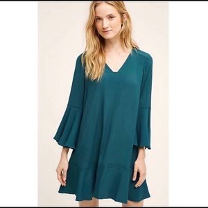 HD in Paris Green Bell Sleeve Shirt Dress